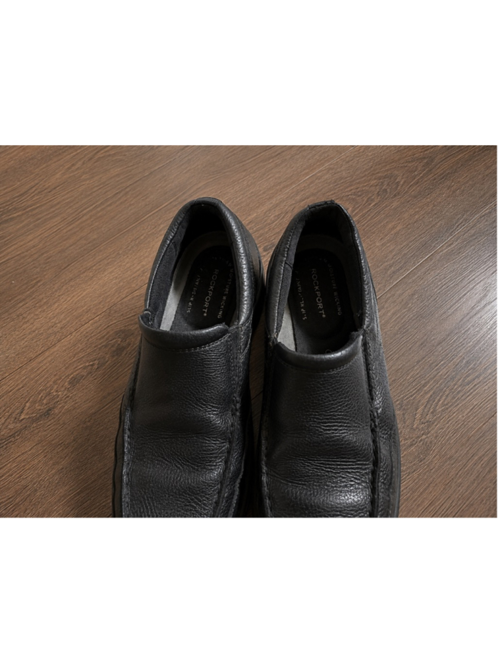 Rockport CG8965 Men’s Black Leather Slip Resistant Slip-On Loafers Size 9.5 - Picture 4 of 9